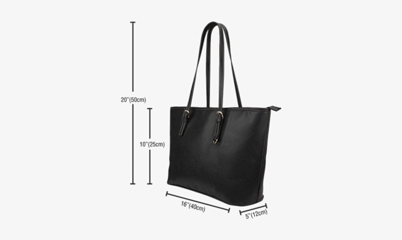Dog Paw Small Leather Tote - Large Tote Bag Dimensions, transparent png download