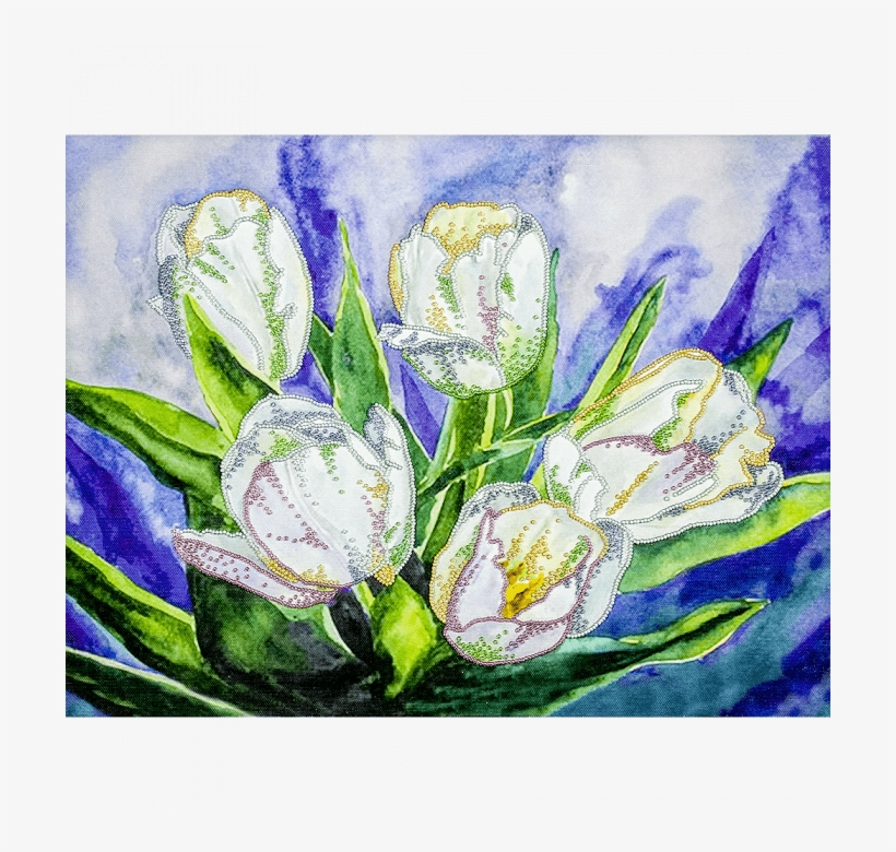 1 Набор Для Вышивки Бисером "букет Тюльпанов" - Bead Embroidery, transparent png download