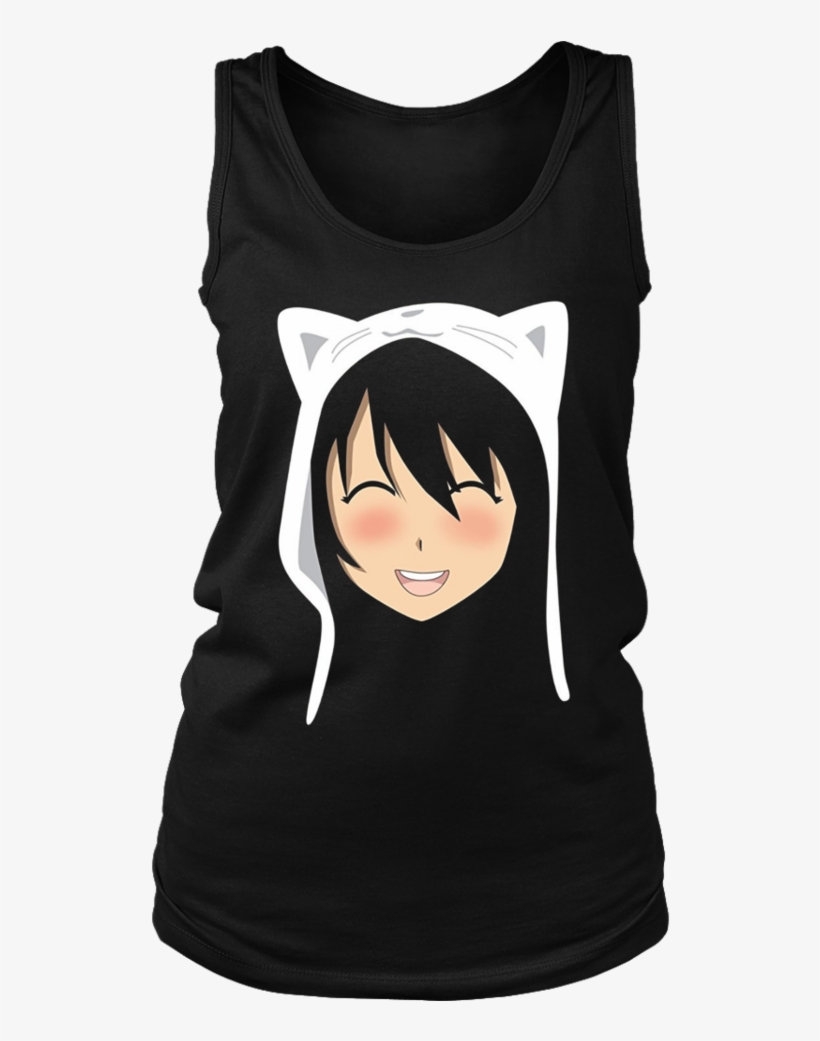Anime Face Cat T-shirt - Harley Hair Dont Care, transparent png download