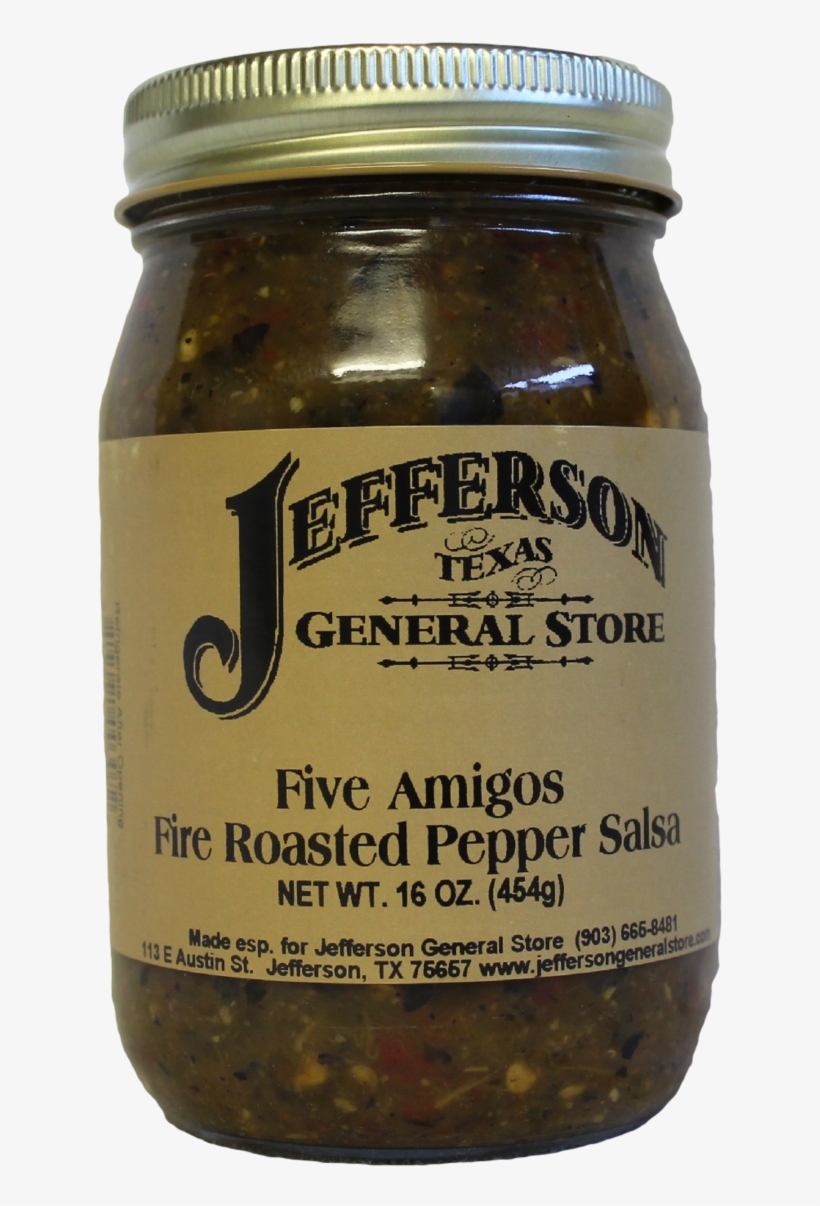 Five Amigos Fire Roasted Pepper Salsa - Jefferson General Store, transparent png download