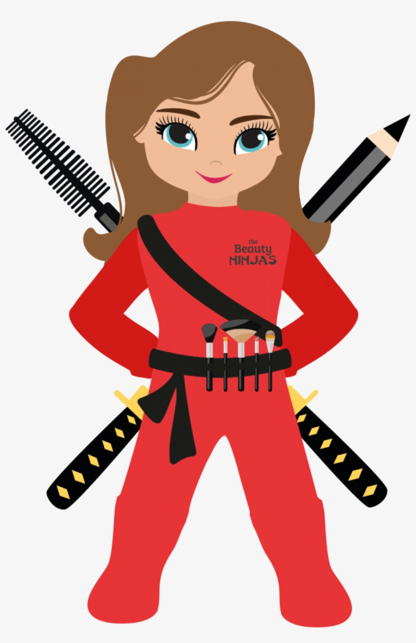 Cropped Beauty Ninja Mascot Rgb Medium - Cosmetics, transparent png download
