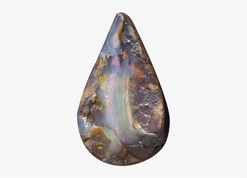 Boulder Opal - Teardrop - Design, transparent png download