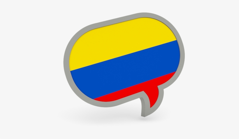 Speech Bubble With Flag Colours, transparent png download