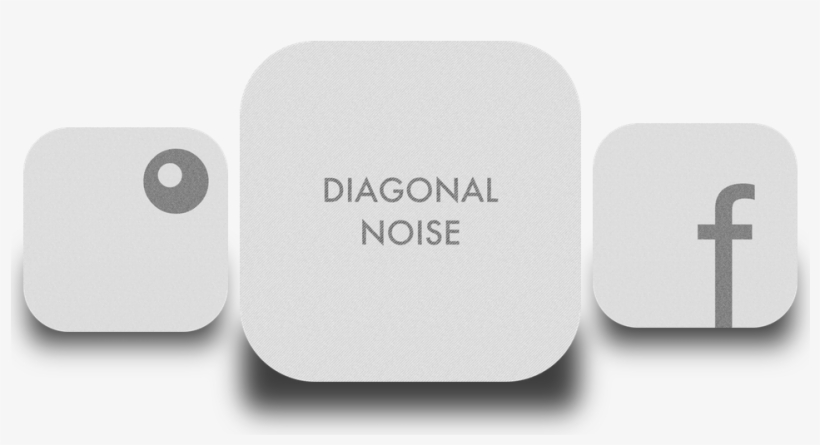 Freebie App Icon Template Diagonal Noise - Computer Logo Design, transparent png download