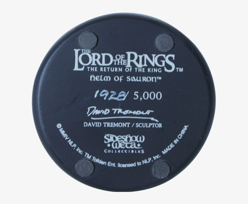 Lord Of The Rings Sauron Scaled Helm By Sideshow Weta - Howard Shore - Lord Of The Rings (the Fellowship Of, transparent png download