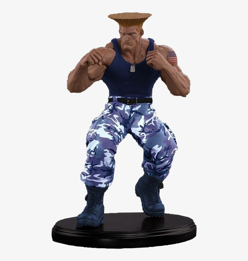 Guile Player 2 Statue - Statue, transparent png download