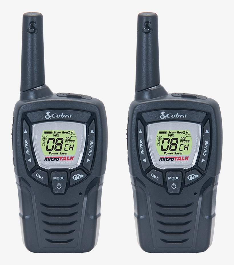 Cobra Cx312 23-mile Two Way Radio/walkie Talkie - Cobra Wr380 Wlan Radio,backlit Lcd,6-1/16" H, transparent png download