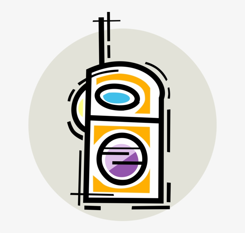 Vector Illustration Of Walkie Talkie Hand Held Portable, transparent png download