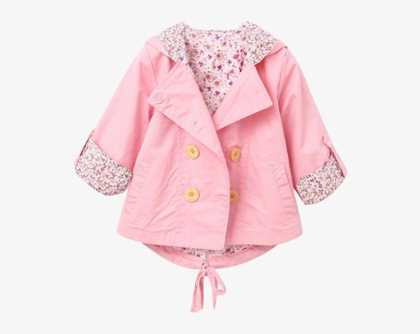 Petite Bello Jacket Pink / 0-3 Months Azalea Floral - Little Girl Hooded Coats&jackets Spring Autumn, transparent png download