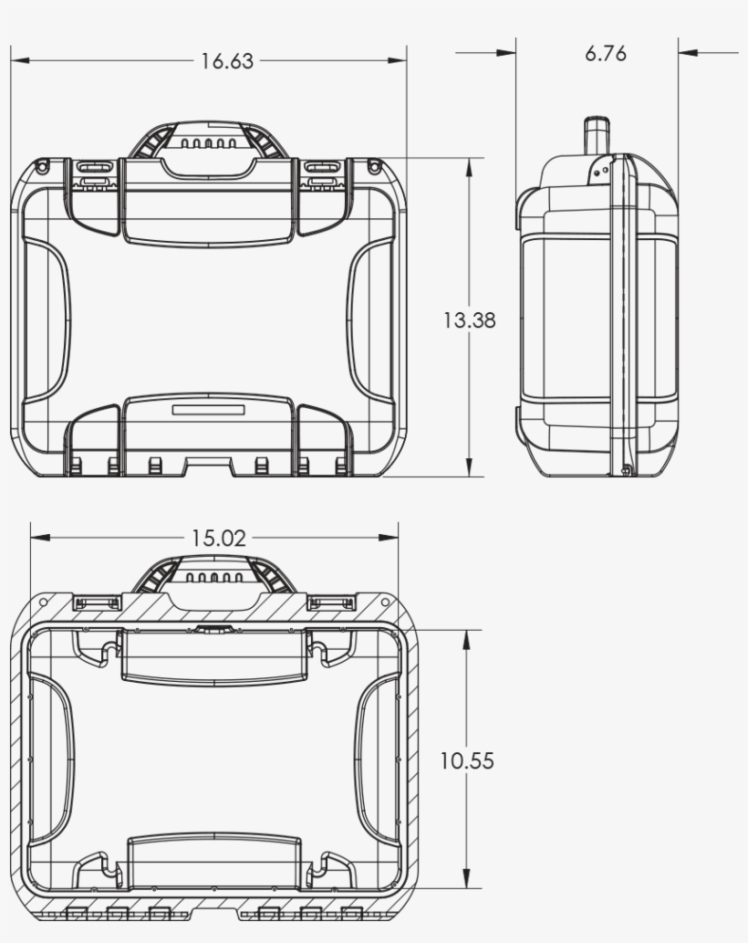 Dimensions Of The Nanuk 920 Dji™ Mavic 2 Pro - Nanuk 940 Case - Graphite - Camera Cases, transparent png download