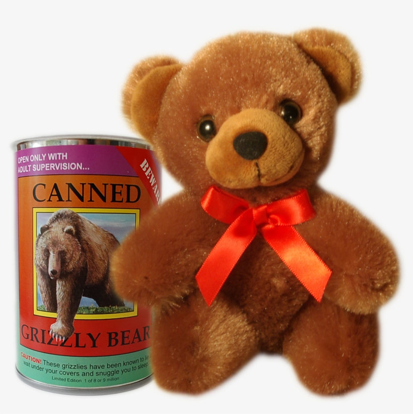6" Canned Grizzly Bear - Grizzly Bear, transparent png download