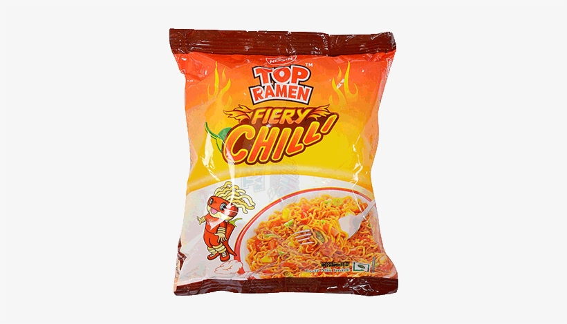 Top Ramen Fiery Chilly Noodles - Top Ramen Fiery Chilli Instant Noodles 70 G, transparent png download