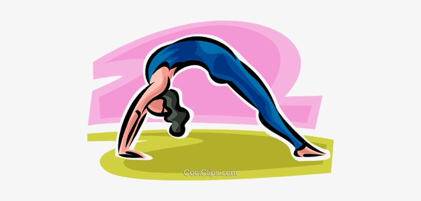 Woman Stretching Royalty Free Vector Clip Art Illustration - Illustration, transparent png download