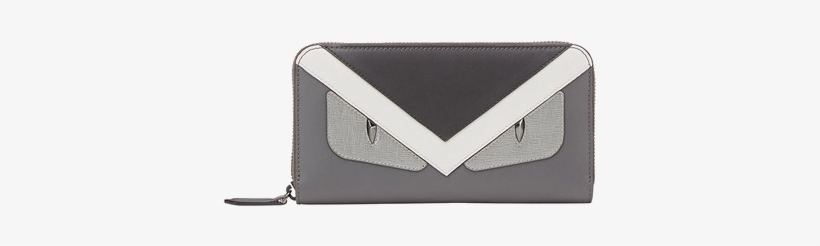 Bug Eyes Continental Wallet - Fendi Wallet, Asphalt ,graphite One Size, transparent png download