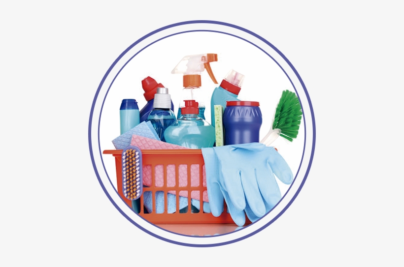 Canasta Con Productos De Limpieza - Canasta De Productos De Limpieza, transparent png download