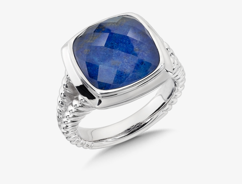 Lapis Ring In Sterling Silver - Colore Lapis, transparent png download