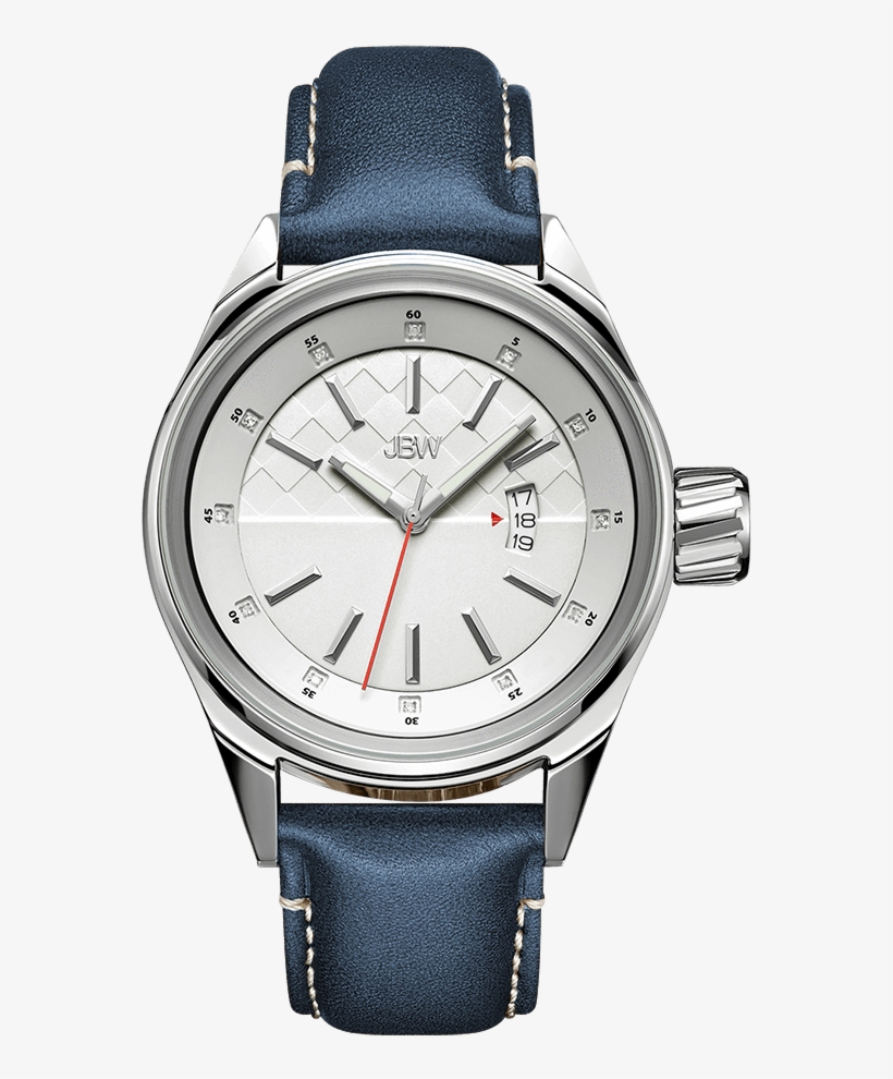 Jbw Rook J6287e Stainless Steel Blue Leather Diamond - Montblanc Watch, transparent png download