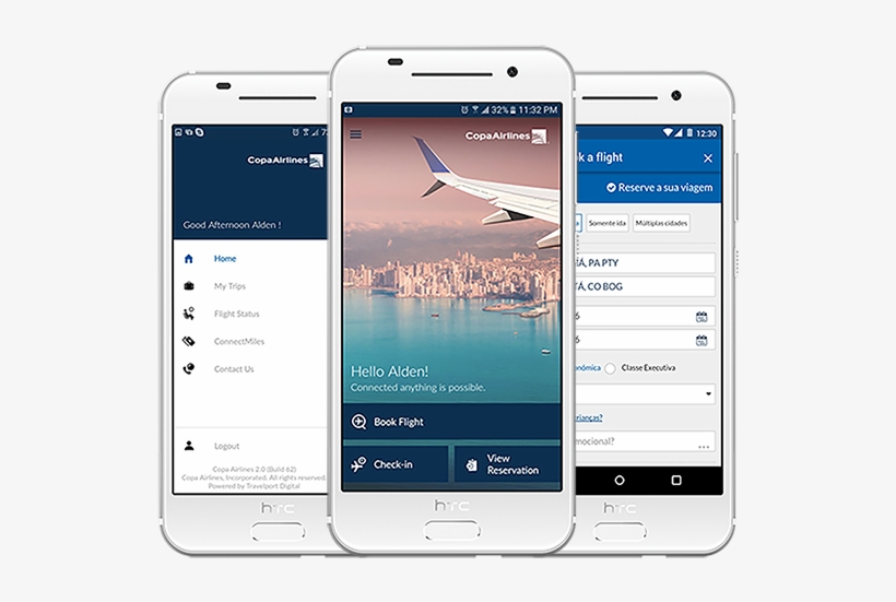 Simplifying The Mobile Travel Experience With Interactive - Copa Airline Mobile App, transparent png download