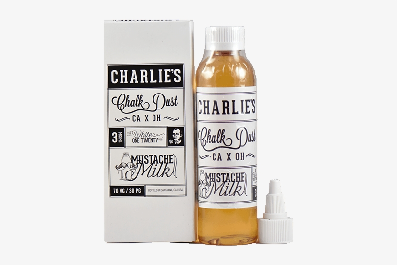 Charlie''s Chalk Dust Ejuice Mustache Milk 120ml - Charlie's Chalk Dust Mustache Milk, transparent png download