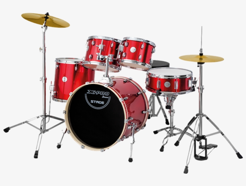 Bateria Xpro Ibanez C Banco E Pratos Vinho - Bat 120, transparent png download