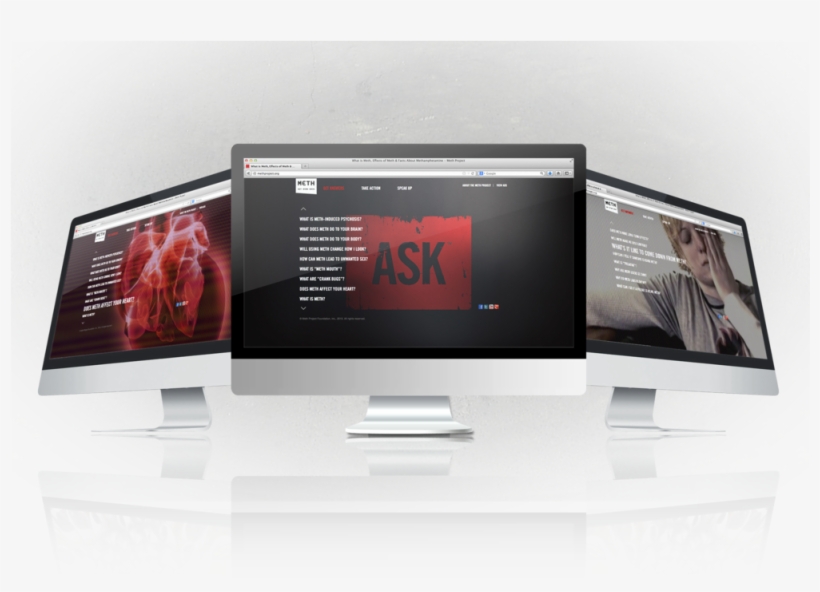 Meth Website - Led-backlit Lcd Display, transparent png download