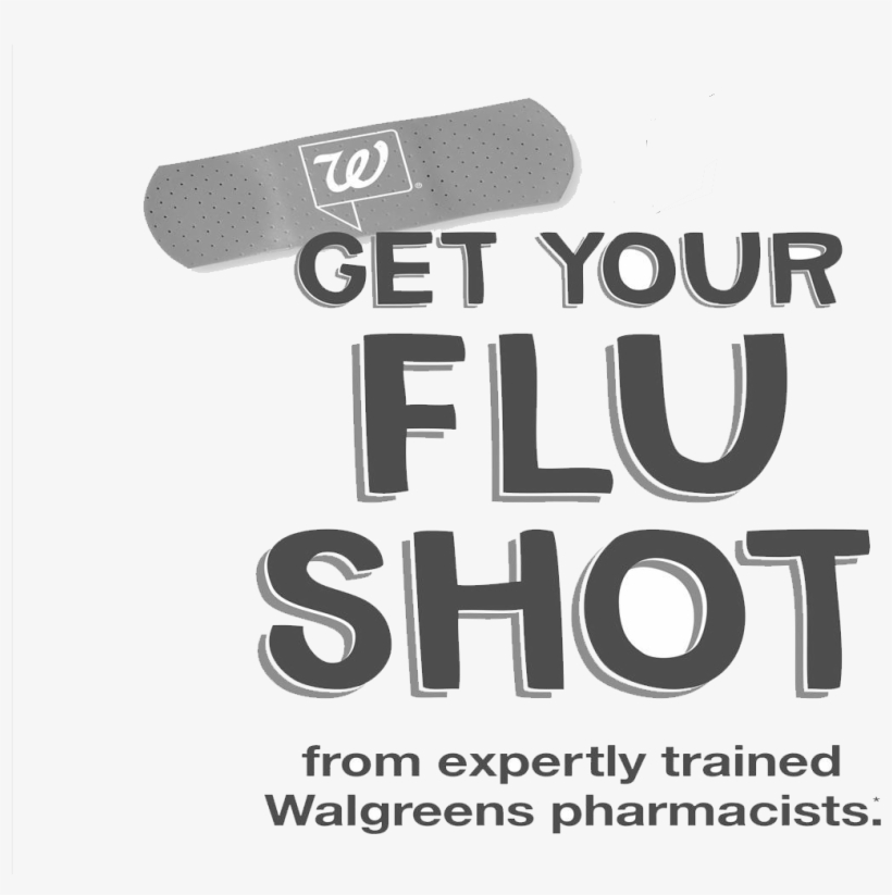 Walgreens Logo Png White - Walgreens Flu Shots, transparent png download