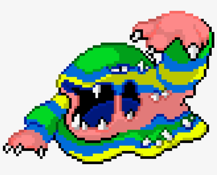 Alolan Muk Pixel Art - Pokemon Alola Muk Sprites, transparent png download
