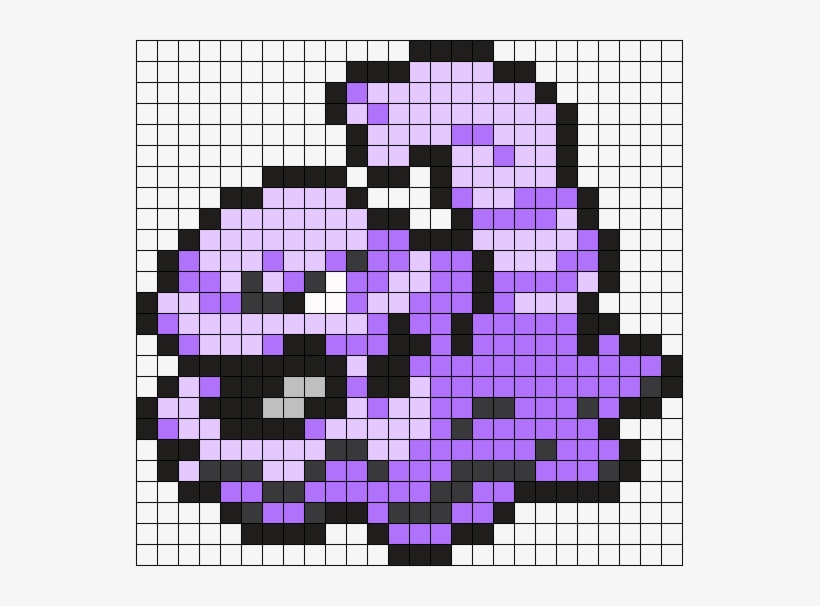 Muk Pokemon Bead Pattern Perler Bead Pattern / Bead - Pokemon Pixel Art Muk, transparent png download