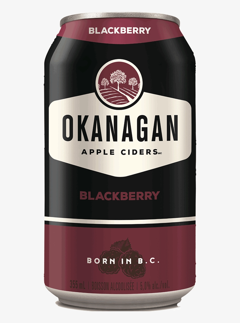 Okanagan Blackberry Apple Cider - Okanagan Cider, transparent png download