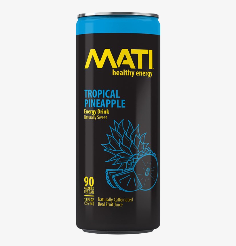 Mati Energy Drink Tropical Pineapple X2 - Mati Energy Drink Tropical Pineapple, transparent png download