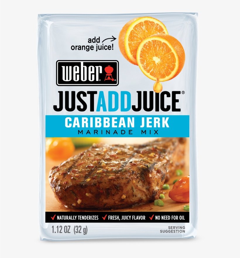 Just Add Juice Caribbean Jerk Marinade Mix - Weber Just Add Juice Marinade Mix, Caribbean Jerk -, transparent png download