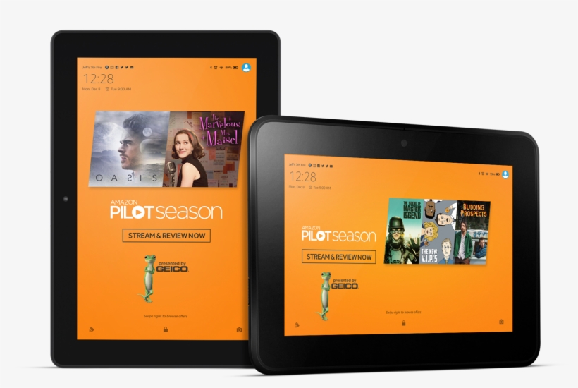 Each Of The Show Titles Are Also Featured In Rotation - Tablet Computer, transparent png download