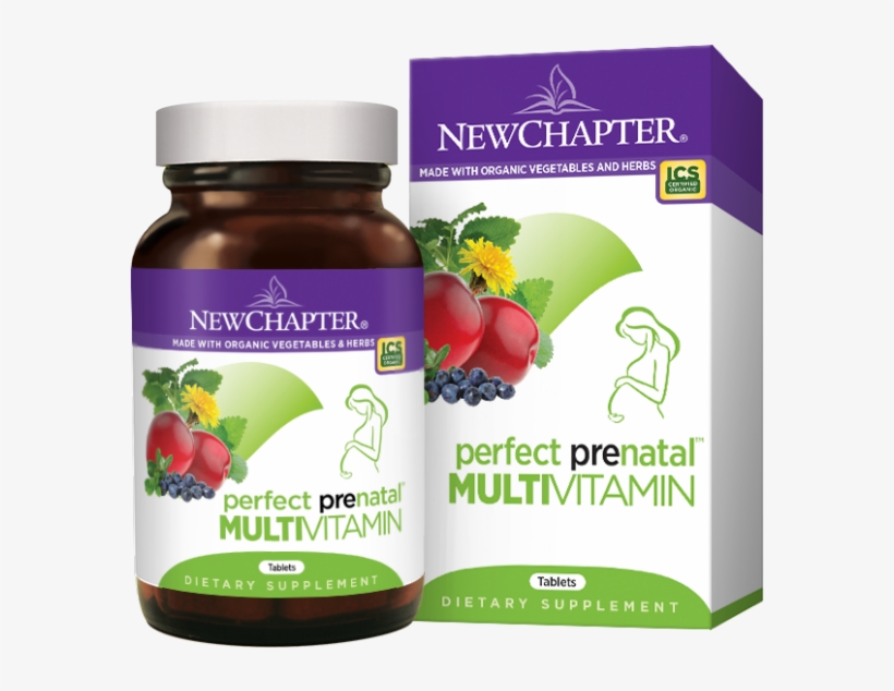 Prenatal Vitamins - New Chapter Perfect Prenatal, transparent png download