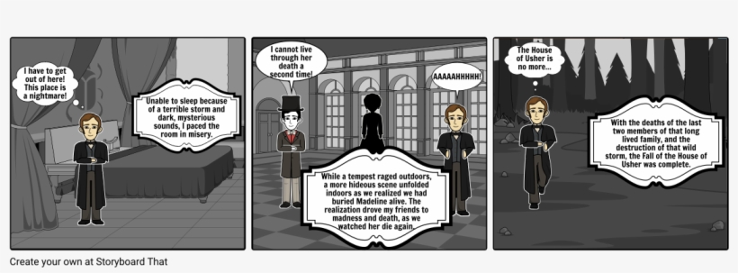 The Fall Of The House Of Usher - Cartoon, transparent png download