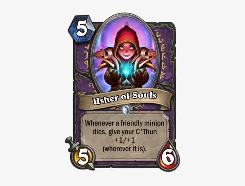 Usher Of Souls Hearthstone - Warlock C Thun Card, transparent png download