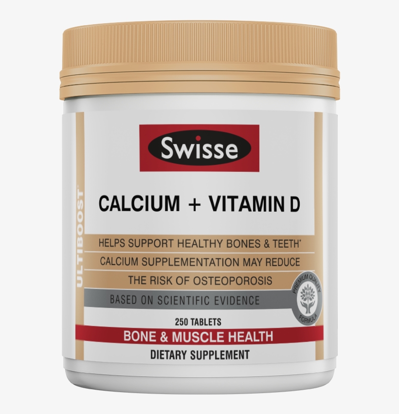 Swisse Ultiboost Calcium Vitamin D - Calcium Vitamin D Swisse, transparent png download