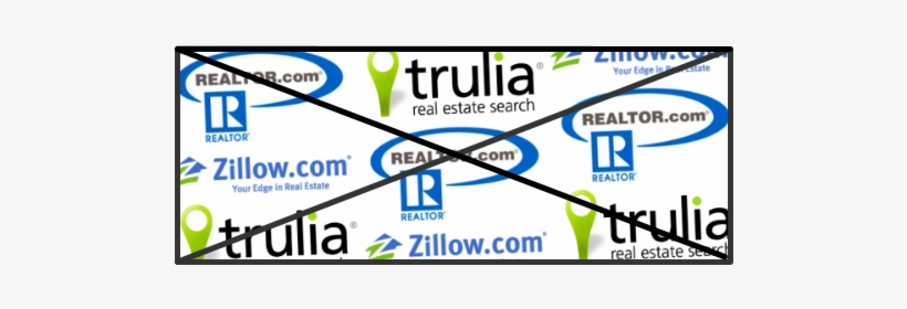 Stop Wastin Zillow Black Border Cross Out - Realtor, transparent png download