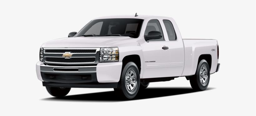 2011 Chevrolet Silverado - 2009 White Chevy Truck, transparent png download