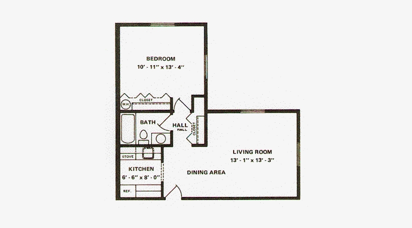 Floor Plansplan C - Rosedale Apartments Hershey, transparent png download