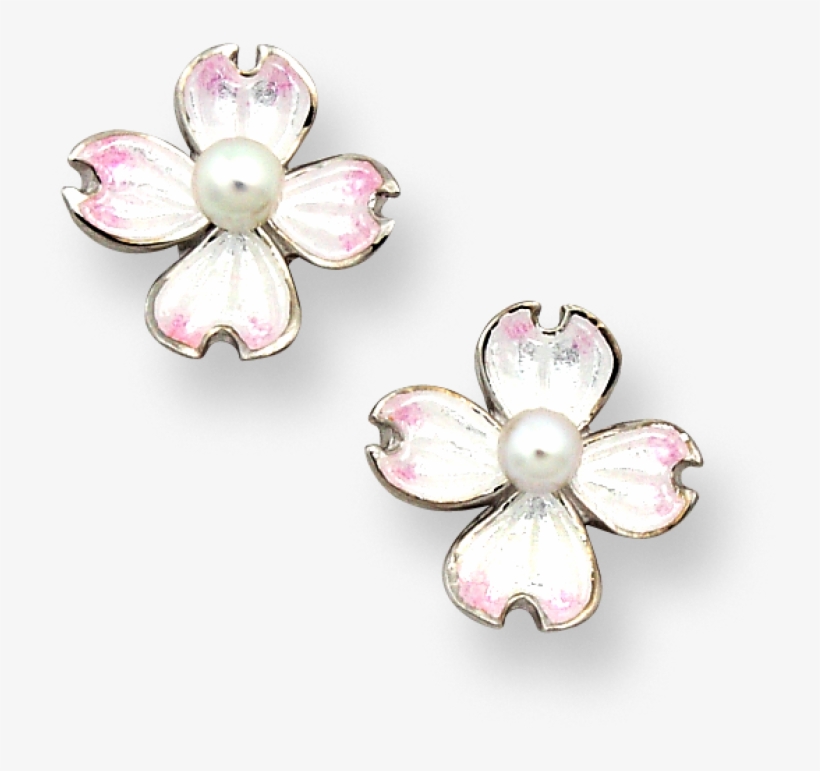 Sterling Silver Dogwood Studs - Artificial Flower, transparent png download