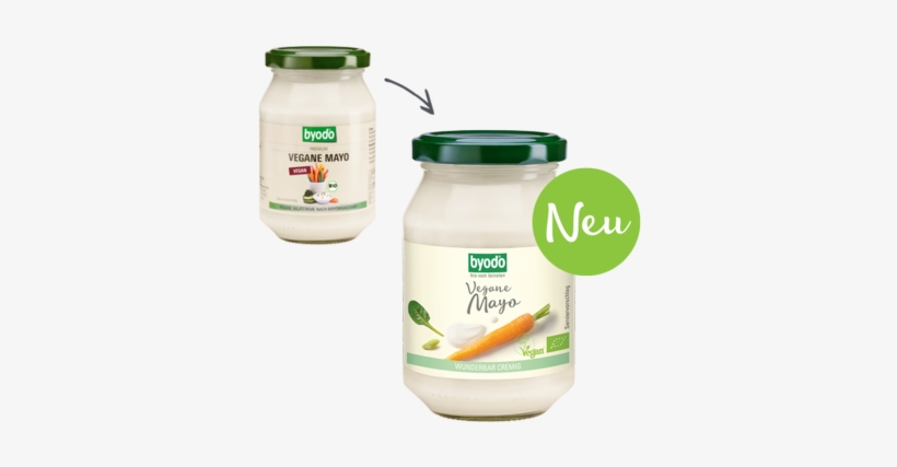 Organic Vegan Mayonnaise, With Sunflower Protein, Byodo - Byodo Organic Vegan Mayonnaise, 250ml, transparent png download