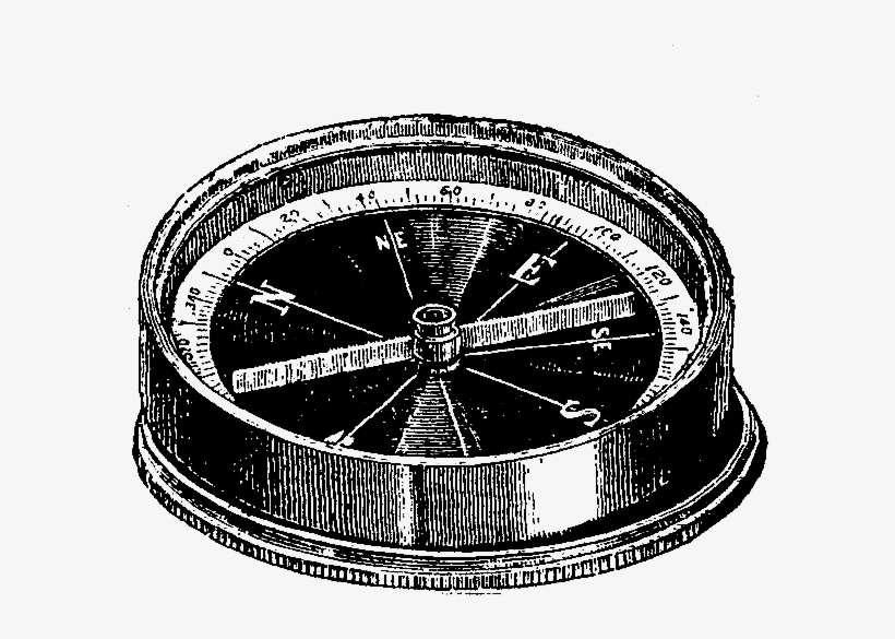 Free Compass Digital Stamp - Digital Stamp, transparent png download