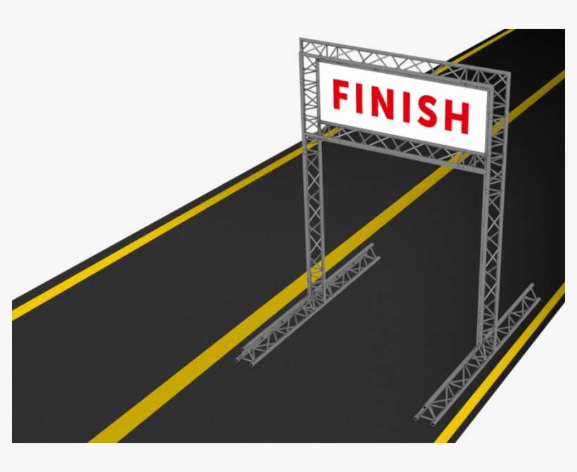 Start Gate On Racetrack Stadium And Spotlights In Motion - Truss Gate, transparent png download