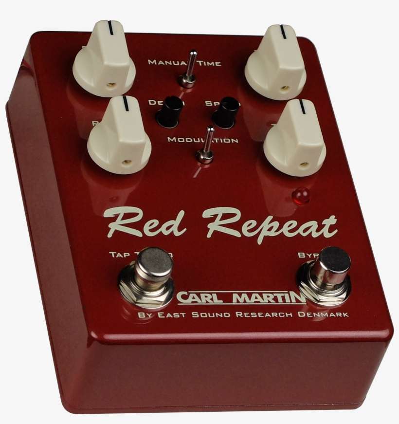 Left - Carl Martin 2016 Red Repeat Tap Tempo Pedal Red Tt, transparent png download