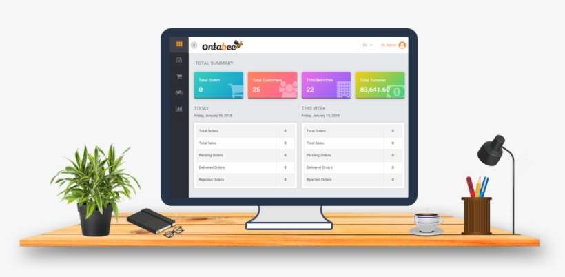Food Ordering System - Food Order Dashboard, transparent png download