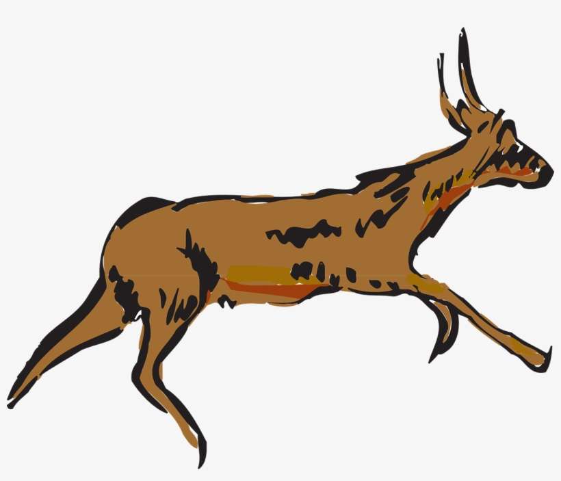 Clipart Resolution 1280*1035 - Running Antelope Png, transparent png download