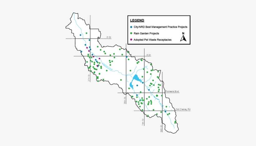 The City Of Lincoln And The Lower Platte South Nrd - Map, transparent png download