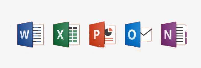 Logos For The Mac Versions Of Office Programs - Microsoft Office 2016, transparent png download