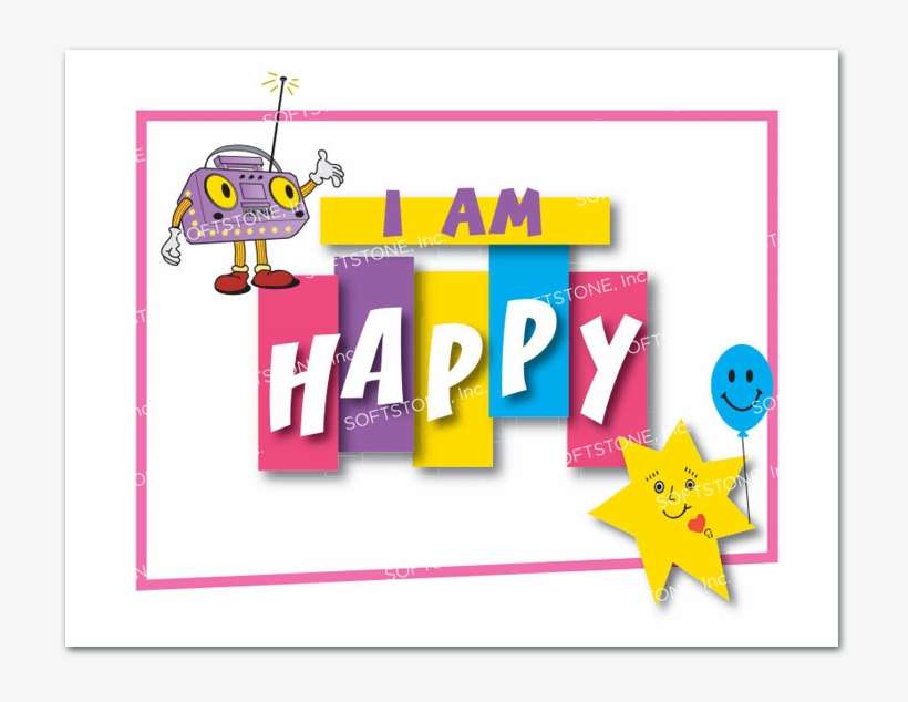 Affirmation Poster, I Am Happy - Am Happy Poster, transparent png download