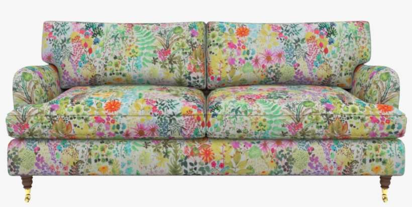 Floral Print Upholstery Back In Fashion - Floral Print Sofa, transparent png download